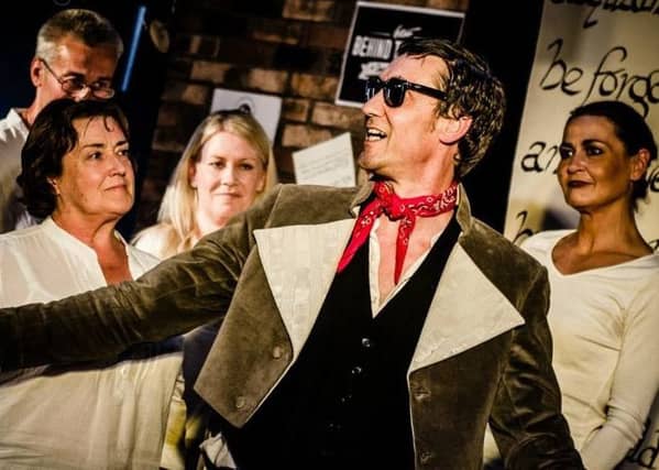 Tryst Theatre performing Spark of Celestial Fire about the life of Robert Burns, written by Kenneth N Ross. Brian Paterson plays Burns