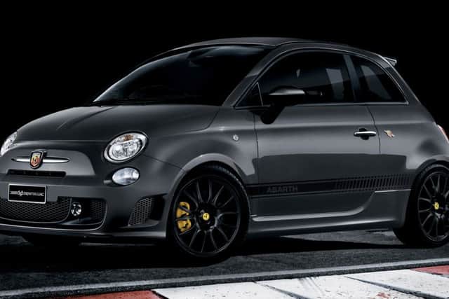 Handout Photo of 2015 Abarth 595 Trofeo Edition, See PA Feature MOTORING News, Picture credit should read: PA Photo/Handout. WARNING: This picture must only be used to accompany PA Feature MOTORING News,