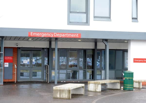 17-12-2012. Picture Michael Gillen. LARBERT. Forth Valley Royal Hospital. Accident and Emergency Department, A and E, A&E.