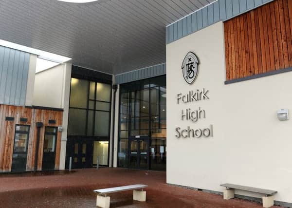 Falkirk High School was affected by a power cut this morning
