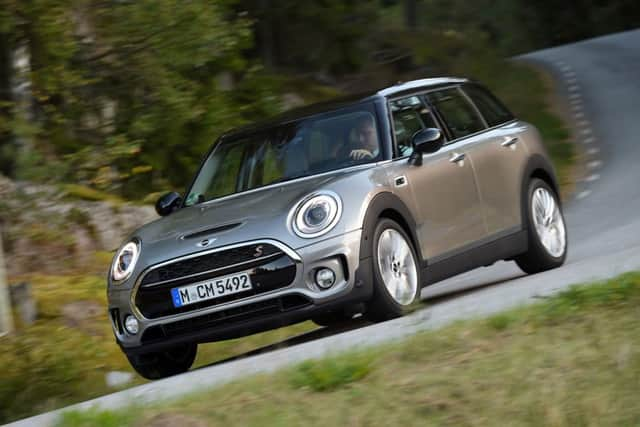 The front exterior of the 2016 Mini Clubman.