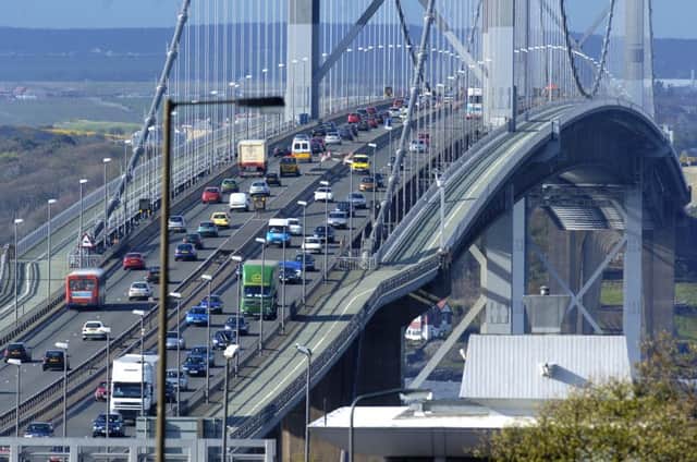 Motorists are being urged to avoid the Forth Road Bridge this weekend. Pic: Toby Williams