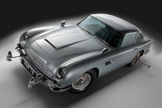 The 1964 Aston Martin DB5 James Bond film car.