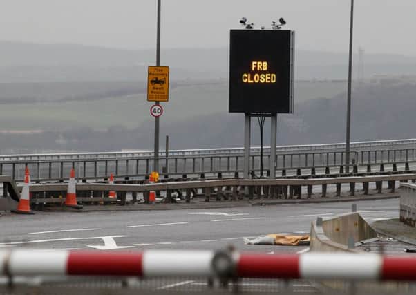 Forth Road Bridge closure 12/12/15 pic by Scott Louden.