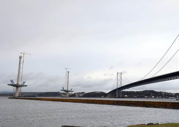 The new Queensferry Crossing is on schedule. Pic: Lisa Ferguson