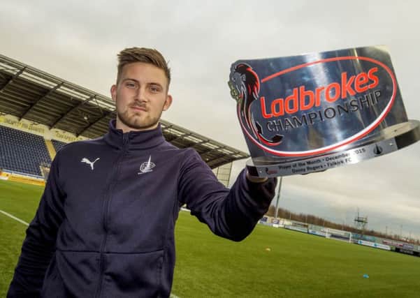 Falkirk's Danny Rogers is delighted to have won the Ladbrokes Player of the Month Award for December.
