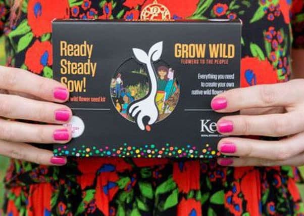 The campaign is giving away 100,000 Grow Wild seed kits.