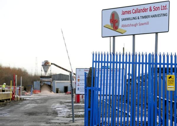 Worker Jamie McLean died at the James Callander sawmill site last week. Picture: Michael Gillen