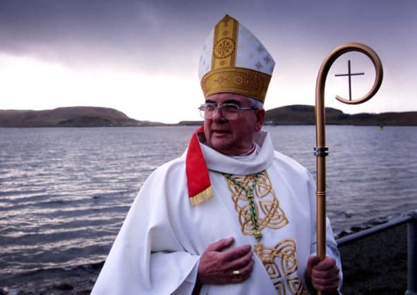 Rt Rev Ian Murray takes in the view from Oban after his ordination as Bishop of Argyll & the Isles in St Columba's Cathedral, Oban, in December 1999.