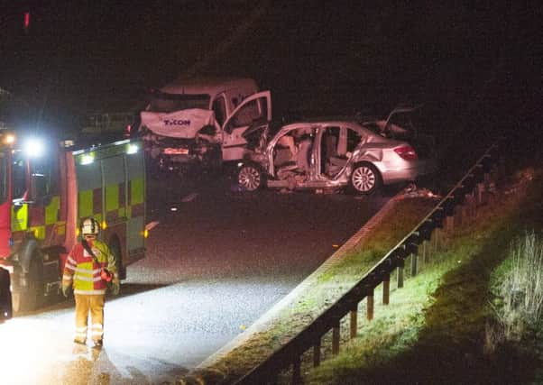 Four people have died following last Friday's crash on the M9