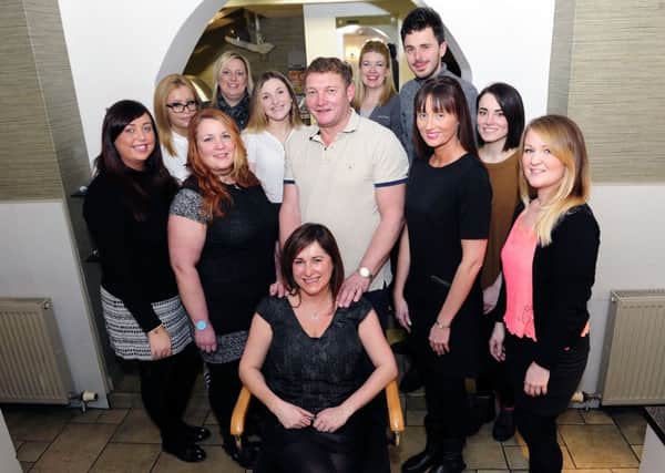 The Damask Hair team celebrate 25 years in business. Picture: Michael Gillen