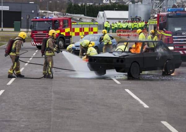 New recruits being trained to serve as frontline firefighters