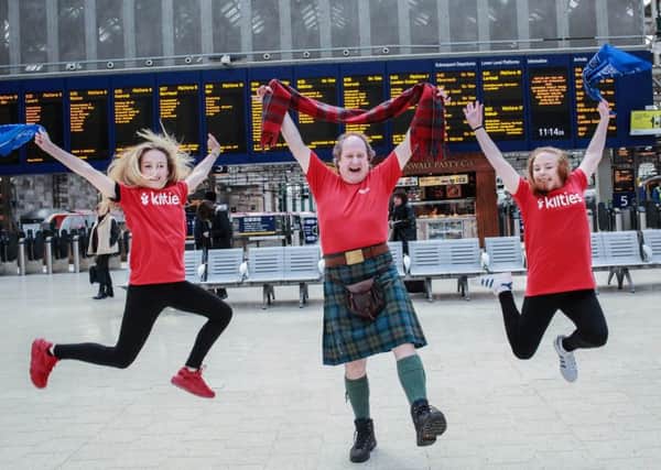 The flashmob at Central Station. Picture: Elaine Livingstone