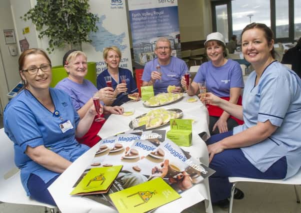 Cheers...to the launch of Maggie's Kitchen Table Day at Forth Valley Royal Hospital in Larbert where a new Maggie's will open its doors this summer. (Contributed pic)