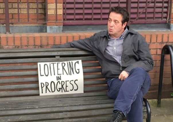 Mark Thomas will perform his latest show at Falkirk Town Hall on Tuesday