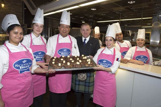 QMS' Jim McLaren joined chefs in Toronto to celebrate the arrival of Scotch beef in Canada