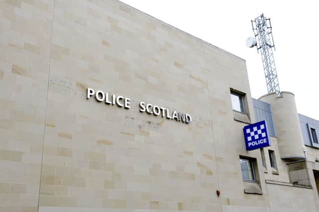 The incident happened close to Police Scotland's office in Falkirk