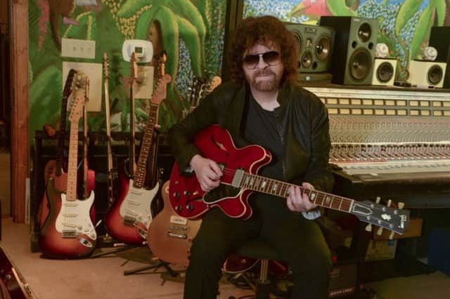 Jeff Lynne at home in his studio