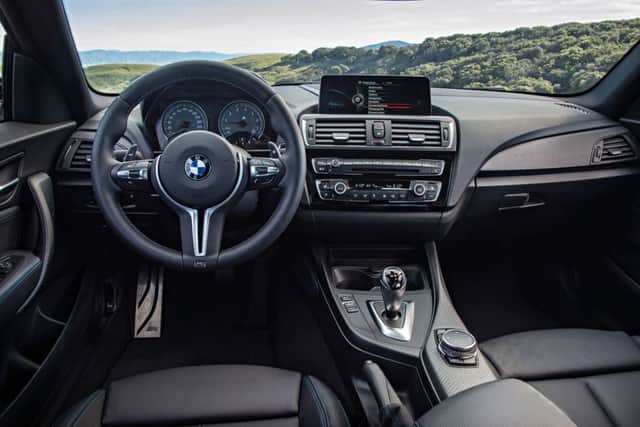The interior of the 2016 BMW M2.