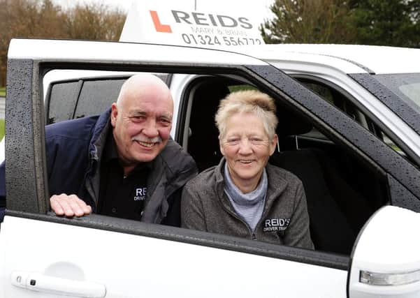 Driving instructors Brian and Mary Reid of Reid's Driver Training.