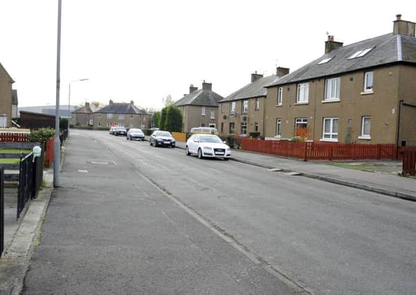 The horrific incident happened in Tweed Street, Grangemouth in October 2014