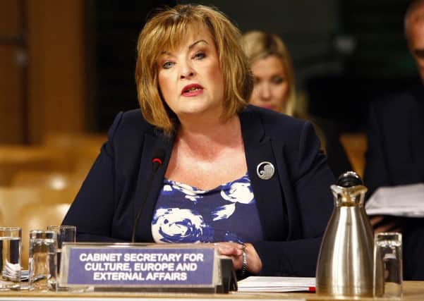 Fiona Hyslop gave evidence to the Education and Culture Committee to explain the decision to award a grant