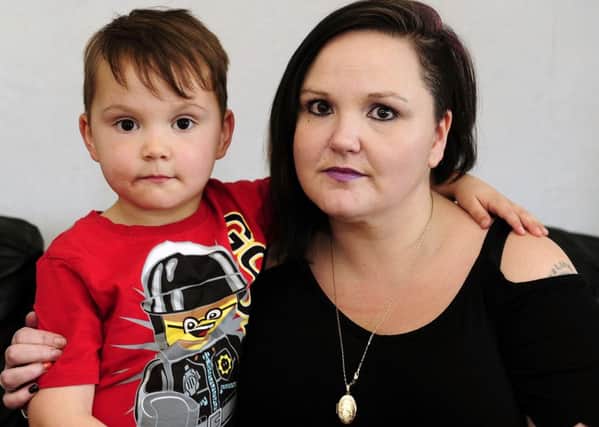 Pauline Vaux and heer five-year-old son Peter are still coming to terms with the situation