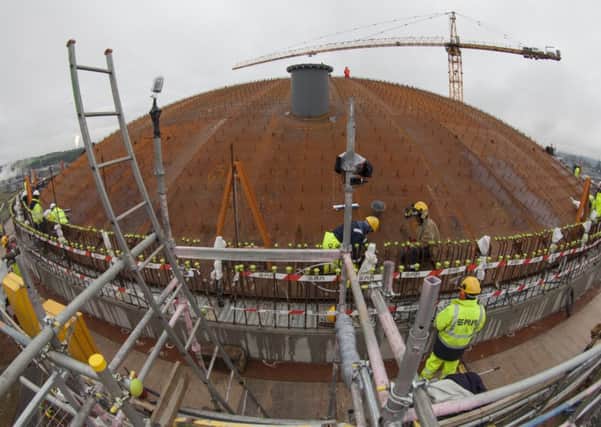 The new holding tank at the Ineos site in Grangemouth