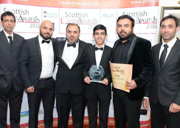 The Sanam team after their win at the 2016 Scottish Curry Awards