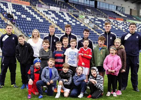 The competition winners enjoyed a great session at Falkirk FC