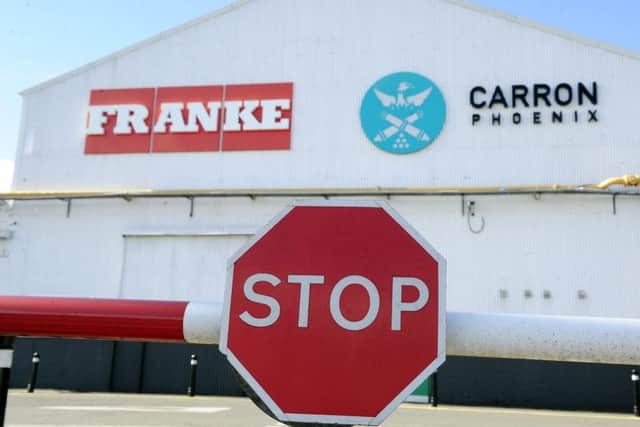Owners of Carron Phoenix, Franke, want to close the plant within 20 months. Picture: Michael Gillen