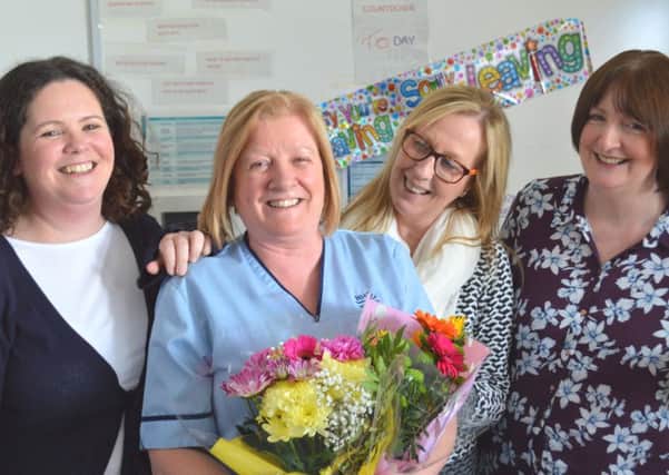 Linda Mellon, nursery nurse retiring from NHS Forth Valley