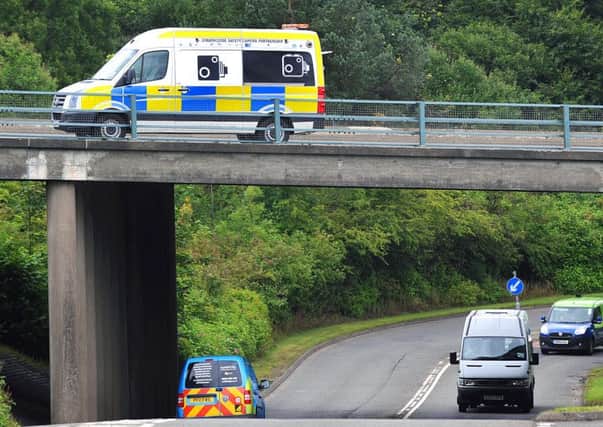 The mobile speed camera unit clocked a motorist doing 99mph