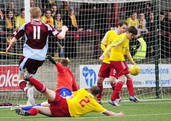Stenhousemuir went close to scoring several times, but also went close to slipping into the relegation play-off