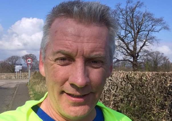John Anderson, from South Queensferry, is running 5km a day for 50 days to raise money for QCCC.
