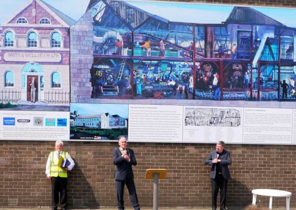 The original Smith and Wellstood Foundries of Bonnybridge mural has been reproduced following a public appeal.