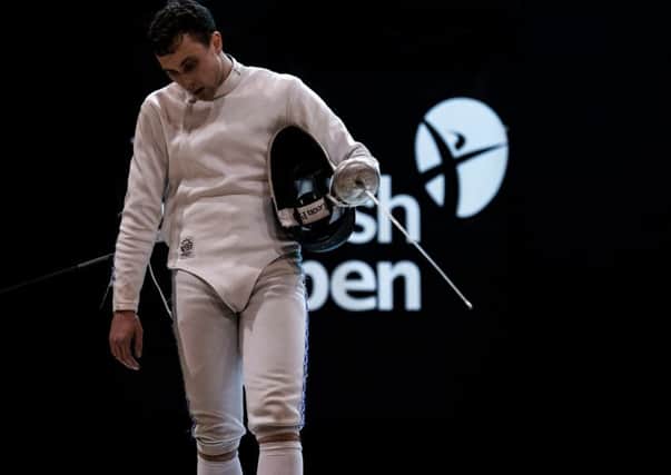 British champion fencer Calum Johnston from Linlithgow
