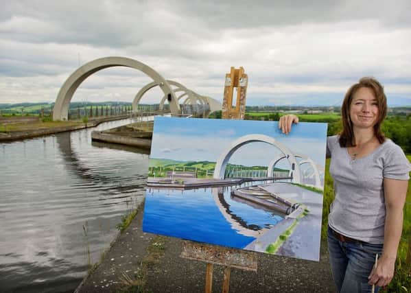 Lesley Banks, artist in residence, Scottish Canals