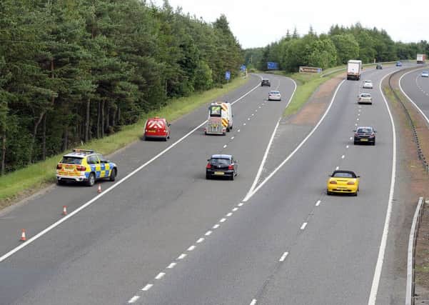 The scene on the M9 where the crash happened last July. Picture: Michael Gillen