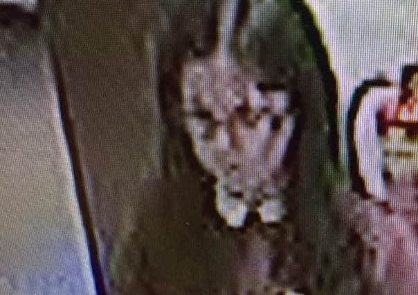 The girl's picture was captured on CCTV