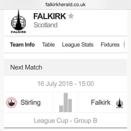 Falkirk stats site