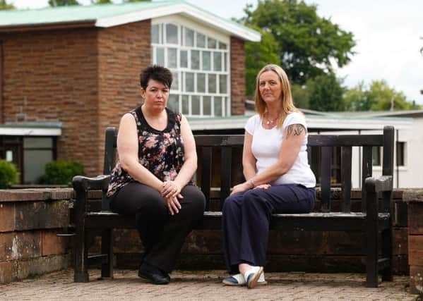 Mums Jaqueline Miller, left, and Angela Smith say the report does not bring them closure. Picture: Scott Louden