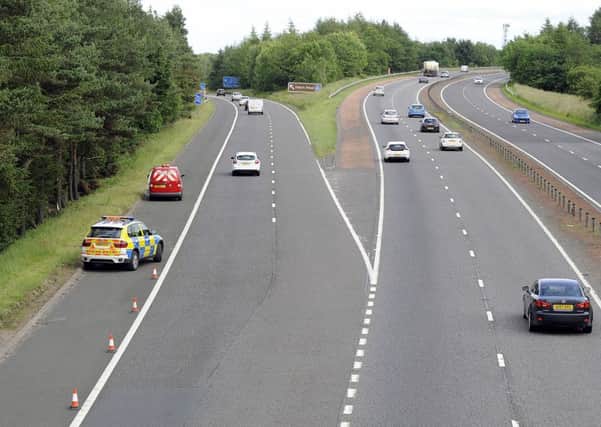 Junction 9 of the M9 outside Stirling, close to where the car of couple was found
Picture: Michael Gillen