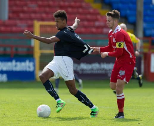Nathan Austin was also on the scoresheet for Falkirk. Picture by Ian Sneddon