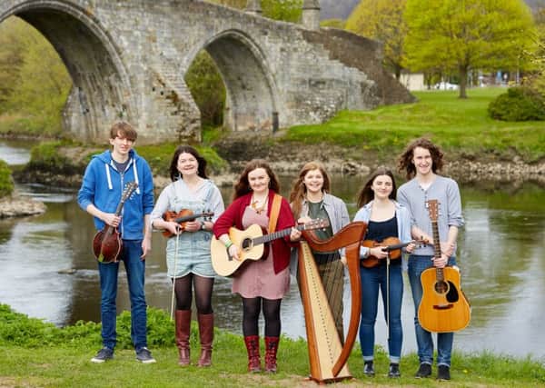 The young musicians taking part in the Feis Fhoirt Ceilidh Trail 2016