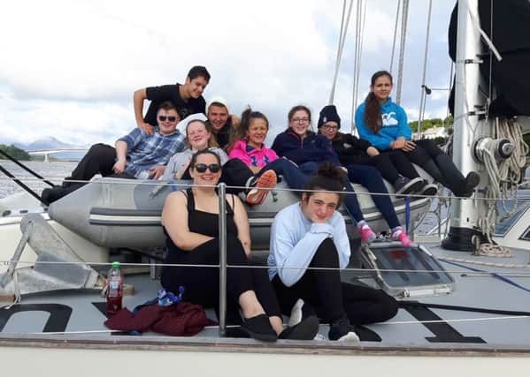 Young Carers sailing trip from Oban