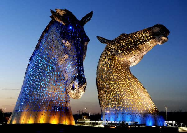 The kettlebells event will take place at the Kelpies on Saturday. Picture: Michael Gillen