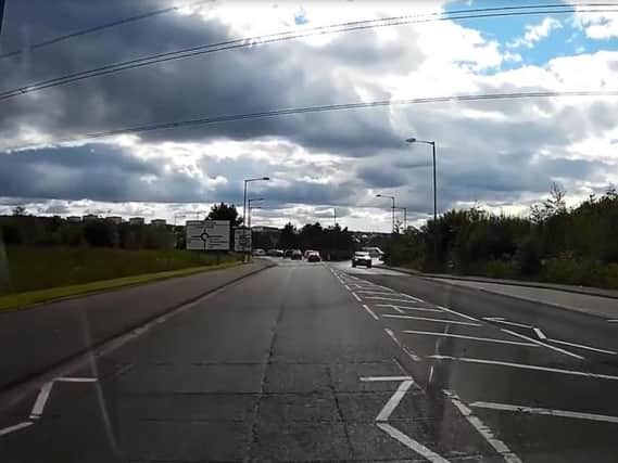 Dashcam captures road rage incident in Falkirk