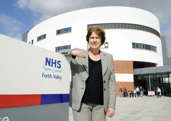 New chief executive Jane Grant at Forth Valley Royal Hospital