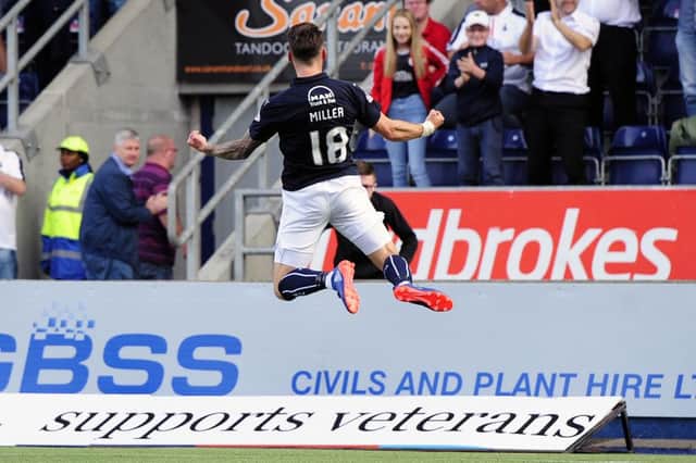 Lee Miller scored a crucial goal for Falkirk. Picture Michael Gillen
